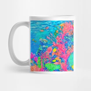 Coral Reef watercolor painting Mug